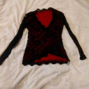 Lacey black and red maurices shirt